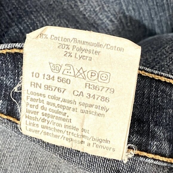 Vintage Mavi Med Wash Bootcut Jeans Hipster Pant Y2k Low Rise Jeans 32 - Picture 6 of 12